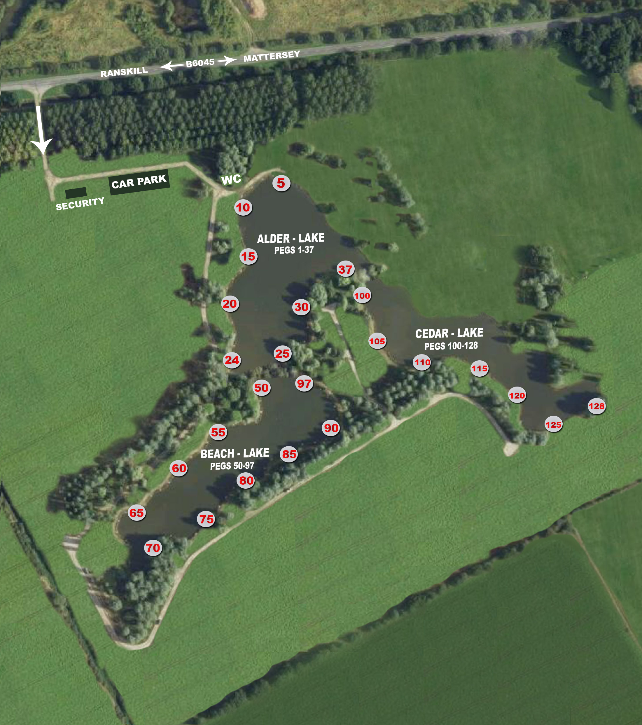 Clearwater Fishing Pegs Locations